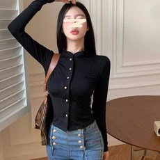 미중 여성 봄 가을 슬림핏 외투 섹시 다양핏 기품 외투 sq