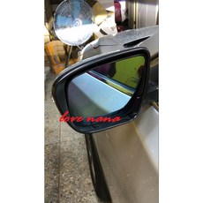 娜娜汽車 日產 T32 X-Trail 廣角多曲面帶加熱防眩光藍鏡後視鏡鏡片, 1個