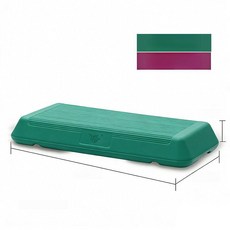 스텝 운동 계단 대형 점프 홈트 점매트 헬스 발판, 72cm 그린 (받침대 없음)