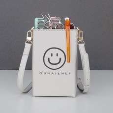 桃園出貨 美髮剪刀包 髮型師專用高級工具收納包 時尚潮流剪髮理髮包 專業美髮師挎包, 1個, 笑臉灰色, 笑臉灰色