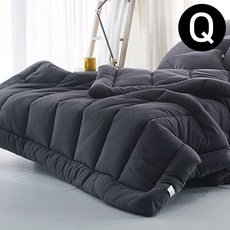 내추럴 비비드 차렵이불 퀸 Q (차콜)