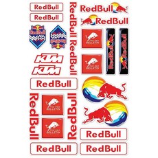 오토바이스티커 헬멧스티커 몬스터 레드불스티커 스쿠터 바이크 데칼 튜닝, 1개, 데칼 스티커 A150