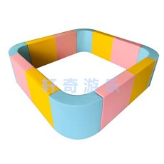 키즈 카페 볼 풀장 실내 놀이터 대형 플레이 매트, 6 사각 둥근 모서리 (2 x 3m), 1개