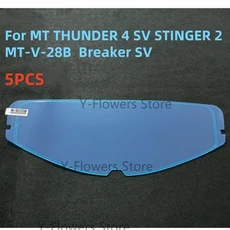 MT THUNDER 4 SV STINGER 2 MT-V-28B 차단기 헬멧 바이저 안개 방지 스티커 패치 바이크 오토바이 액세서리, 02 5PCS