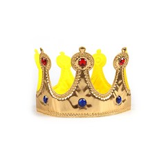 공주 왕자 왕관 머리띠 (파티용품 연극 소품), 1개, 스펀지왕관(골드)