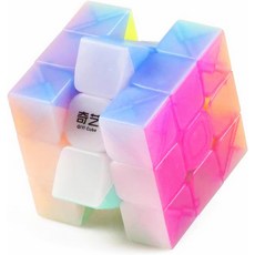 큐버스피드 QY 스피드 매직 젤리 3X3 전사 퍼즐 큐브, 두뇌 회전 퍼즐 난이도 높은 입체 큐버스피드 QY 장난
