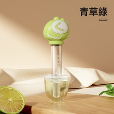 DFMEI 喂藥神器嬰兒防嗆喂藥器滴管式寶寶喝水嬰幼兒吃藥兒童硅膠喝藥器, 1個, 綠色(帶量杯):如圖