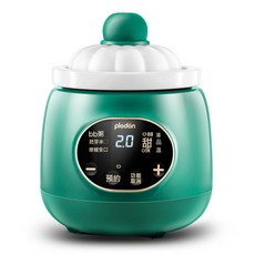 浦利頓電燉鍋嬰兒輔食鍋電燉盅寶寶bb煲煮粥全自動家用陶瓷煲湯鍋, 南瓜煲-綠色(0.5L):DGD10-10A