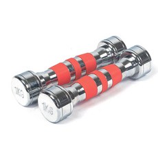 바투 크롬 아령 덤벨 홈트세트, 1kg, 2개