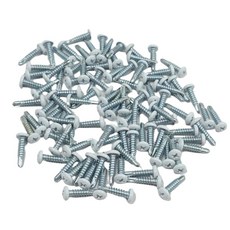 YENOVO Pan Head 금속 RV 나사 #8 쿼드 드라이브 셀프 태핑 드릴 나사 100개 RV 내부 및 외부 패스너 어플리케이션용 탄소강 아연 도금 트레일러 판금 수리