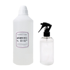 캔들나라 섬유 탈취제 베이스 1L+투명 룸스프레이 공병 150ml, 1L