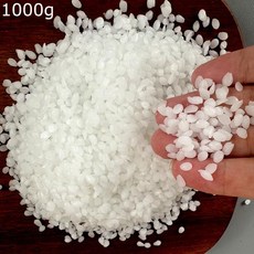 도예 DIY 100 1000g 천연 흰색 밀랍 수제 양초 만들기 왁스 원료 무취 입자 꿀벌 용품 가방 팩, 1개
