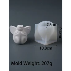 원통형 스트라이프 기둥 양초 실리콘 몰드 이중층 디자인 비누 석고 레진 공예 홈 데코 선물