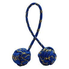 원숭이 주먹 매듭 방울 베글레리 Monkey Fist Knot Fingertip Sports Hand Ball Begleri 스트레스 해소 손장난감, 블루, 1개