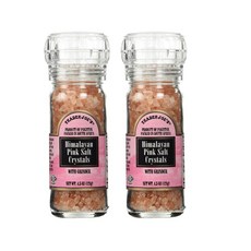 1+1 트레이더조 히말라얀 핑그 소금 그라인더 2개 Trader Joe's Himalayan Pink Salt Crystals with grinder 128g 2ct