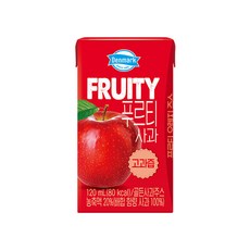 덴마크 푸르티 사과 주스, 120ml, 24개