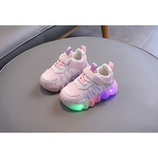 아동 라이팅 운동화 LED 운동화 블랙 핑크 봄 운동화