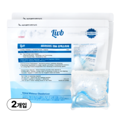 리브비 하이브리드 캡슐 표백소취제, 2세트, 390g