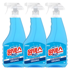 윈덱스 유리세정제 본품 창문 유리 거울 닦기 광택 청소 세정제 세제, 3개, 500ml