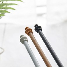 쉬즈홈 기본 15mm 커튼봉 8자 190cm-240cm, 블랙