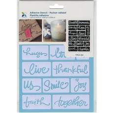 모멘타 접착 스텐실 6인치 단어