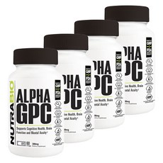 NUTRABIO 無麩質Alpha GPC素食膠囊 300mg, 4個, 60 件