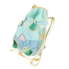 휴대용 핸즈프리 애완동물 가슴 가방 소프트 고양이 캐리어 통기성 대용량 백팩 여행용, 1개, 2. Blue