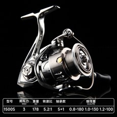 釣友俱樂部 金屬大師紡車輪 防海水路亞遠投微物輪, 1500S(淺線杯)