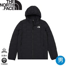 The North Face 男 700FP 連帽羽絨外套 黑色