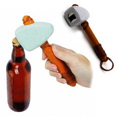 망치 병따개 원시인 돌망치 오프터 맥주병따개, 1개