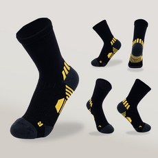 XQ스포츠 압박 쿠션 등산 러닝 양말 5켤레, 블랙, 중목, 1개