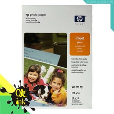 惠普HP 光面噴墨相片紙 10x15公分 175磅 20張入, 1個