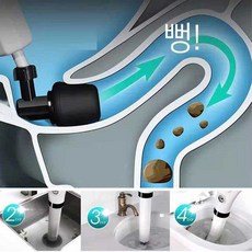 변기 막힌 기계 화장실 막혔을때 뚫어 하수구 뚜러뻥 53074pc 1(pc)