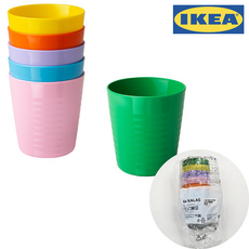 이케아 유아식기 칼라스 비비드 BPA FREE, 1개, 컵6개입, 혼합멀티