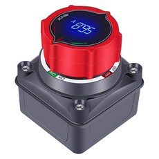 GOGONFLY 업그레이드 배터리 분리 스위치 및 전압 디스플레이 5 60V 전원 마스터 분리기 차단 해상 보트 트럭 캠핑카 RV 트레일러용 켜짐/꺼짐, 1개