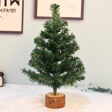 聖誕狂歡迷你聖誕樹 45/60cm綠色紅果落雪植絨桌麵雪樹 聖誕節裝飾品 迷你擺件, 45cm綠樹