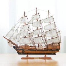목범선 선박 모형 장식 장식품 요트 조립 나무 인테리어, A. H형 목재 57cm x 48cm