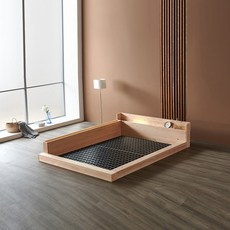 편백나무 원목 포레스트 밸런스형 저상침대프레임 PVC받침대포함 S.SS.D.Q.K 매트리스선택, 밸런스 PVC 받침대