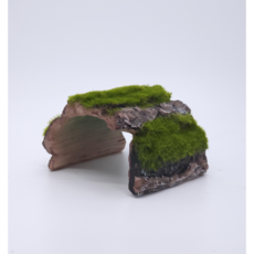 소형 이끼나무 은신처 크레스티드게코 소형 도마뱀 파충류 구조물, 1개