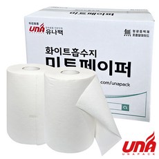 두꺼운 화이트 미트페이퍼 200매, 2개, 200개입