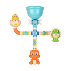 雪倫小舖 洗澡玩具 花灑玩具 恐龍- 拚接管道轉轉, 恐龍,拚接管道轉轉樂, 恐龍-拚接管道轉轉, 1個