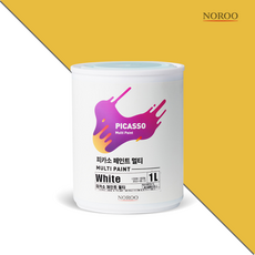 노루페인트 피카소 페인트 멀티 1L, 젠틀옐로우 SP6150, 1개