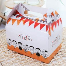 줍줍상점 손잡이 선물상자 행사 크래프트 포장 10P, 해피선물상자, 10개