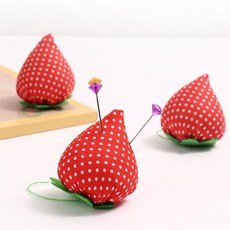 치유언니 딸기 바늘홀더 봉제바늘홀더