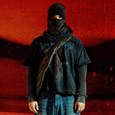 SIMON PUNK Project-007-06 浪蕩之沙 戰損 BOXY TEE 兒童舒適透氣寬鬆短袖上衣, 現貨 深灰,XL, 1個