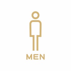 건물 아파트계단 호실판 숫자표시 문패 도어사인 호텔, 골드 남성용 A1