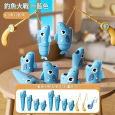 YZMY 釣魚大作戰 綠色 8魚+2桿, 釣魚大作戰 藍色 送8條魚 2支桿 1紙尺 英文彩盒, 1個
