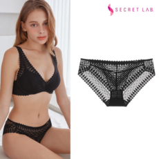 [시크릿랩] 소프트 레이스 팬티 블랙 SBWPT2O01T 983653