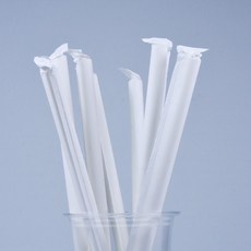 Daesung Industry Individual 紙吸管 白色 12 x 250 mm, 1個, 250件