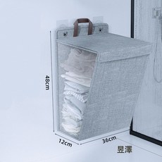 懸掛式髒衣籃家用可摺疊髒衣簍布藝髒衣簍浴室宿舍髒衣, 1個, 如圖所示